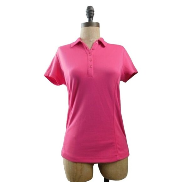 Grand Slam Size XS AirFlow Hot Pink Golf Polo Style Tailored Top Sporty Active - Picture 1 of 3